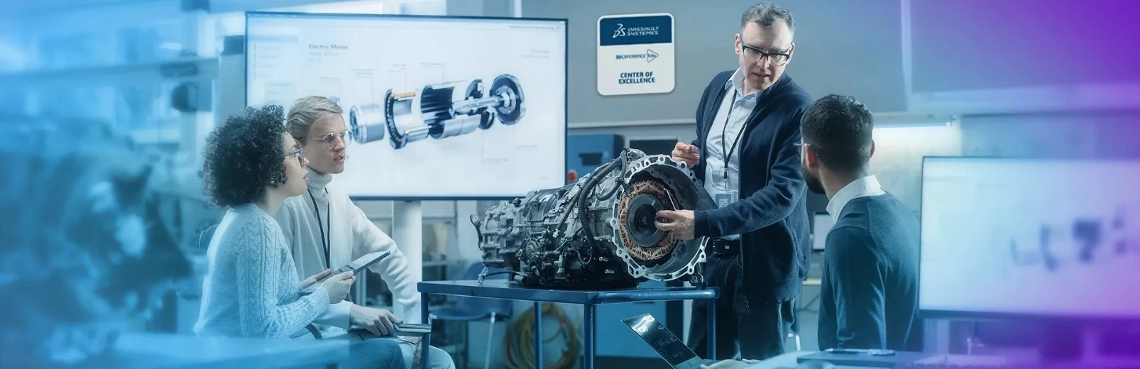 Centre presentation showing the designed detail