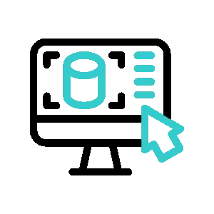 The icon depicts a computer screen with CAD project frames and a cursor &ndash; representing CAD design programs supported by the center, including SolidWorks, xDesign, xShape, CATIA.